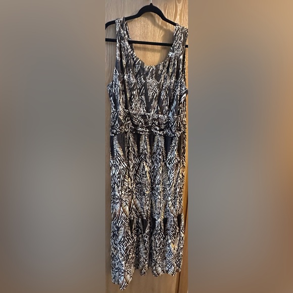 Nic & Zoe Women’s Brown Boho sleeveless v-neck Maxi Dress - Picture 2 of 9